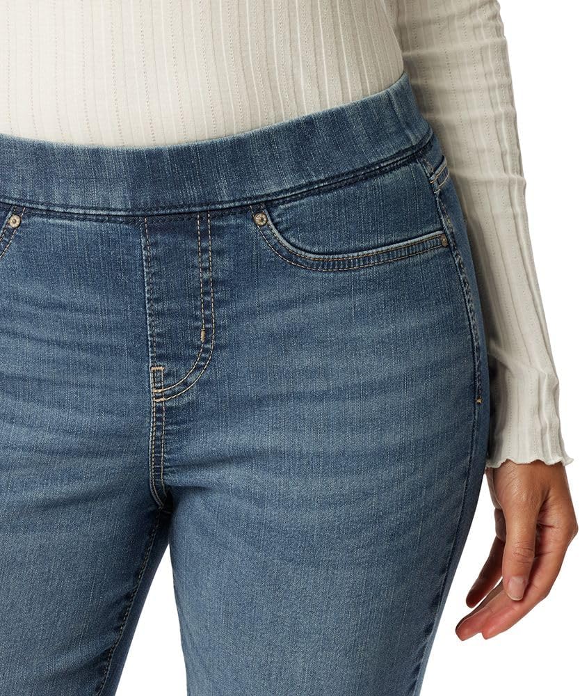 Women's Totally Shaping Pull-on Skinny Jeans Mid-Rise Stretch Curvy