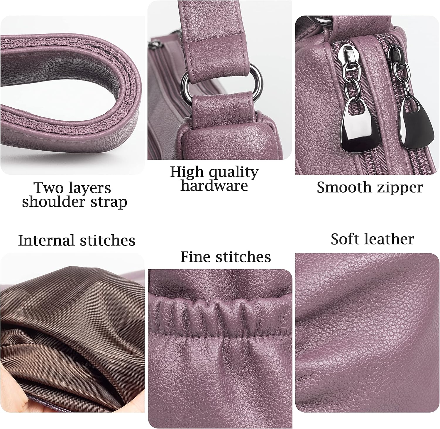 Crossbody Purse for Women Ladies Soft PU Leather Shoulder Bag Medium Roomy Handbag Tote Top Handle Satchel
