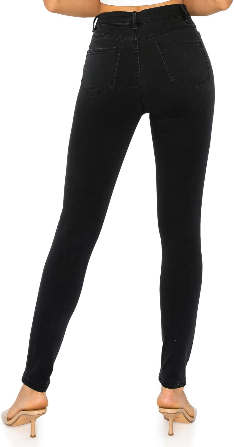 Women's The Everyday Garment-Dyed Skinny Jeans – Soft Stretchy High Rise Comfy Casual Pants
