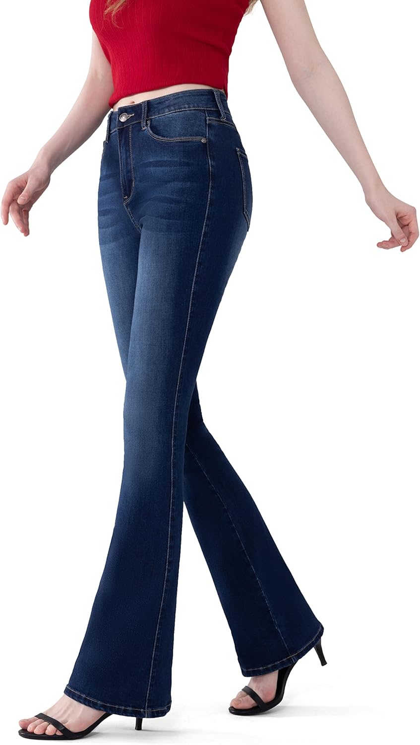 Women's Totally Shaping Curvy Stretchy Bootcut Flare Jeans