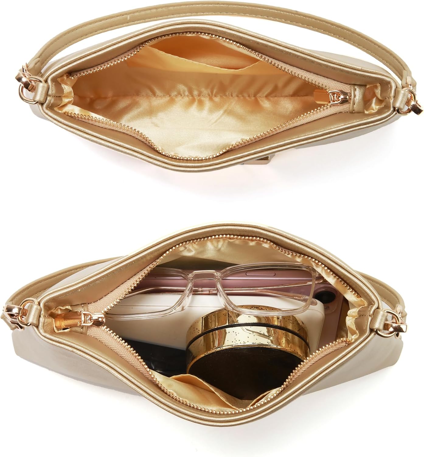 Women Clutch Purses Ladies Pu Leather Evening Bag Shoulder Bag Handbag for Party Wedding Cocktail Prom Club