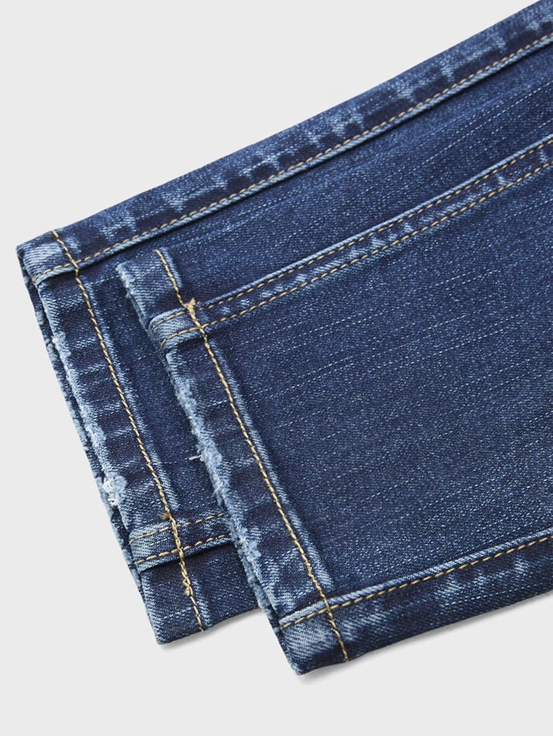 Mid Waist Women's Skinny Jeans Butt Lifting Slim Fit Casual Wash Stretchy Skinny Leg Pants with Pocket