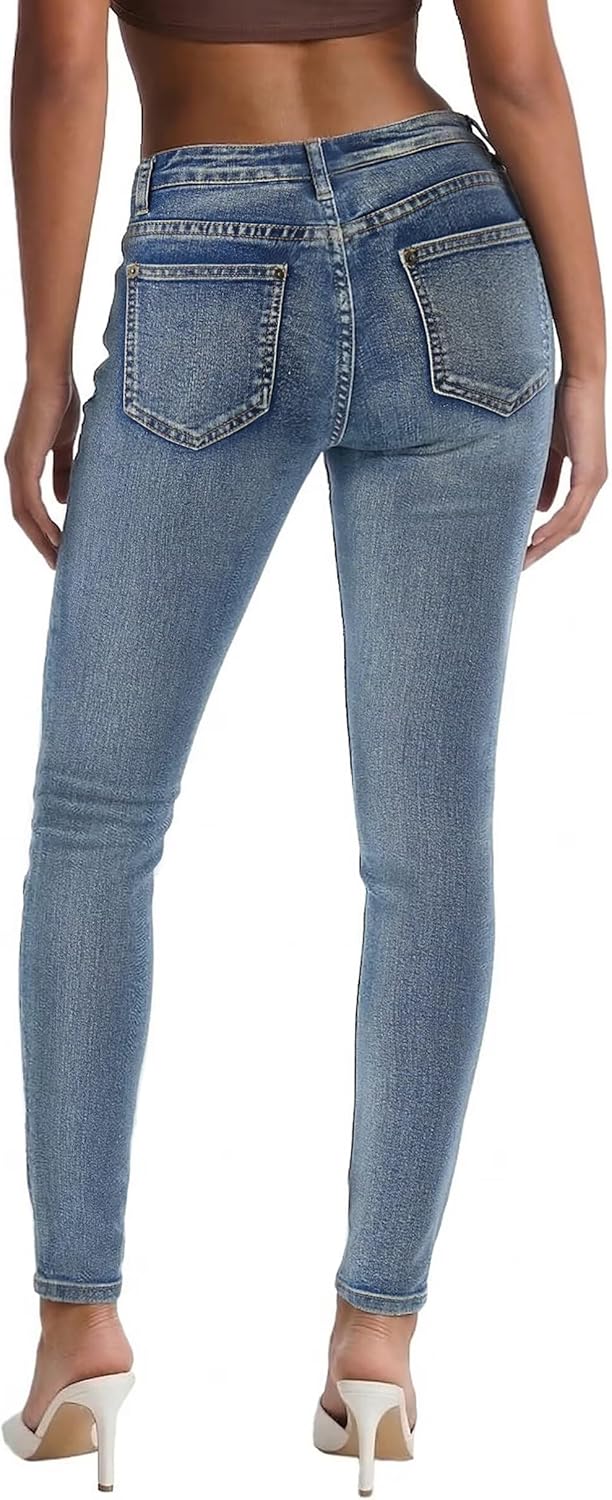 Women Ultimate Comfort Flattering Fit Stretch Skinny Jeans