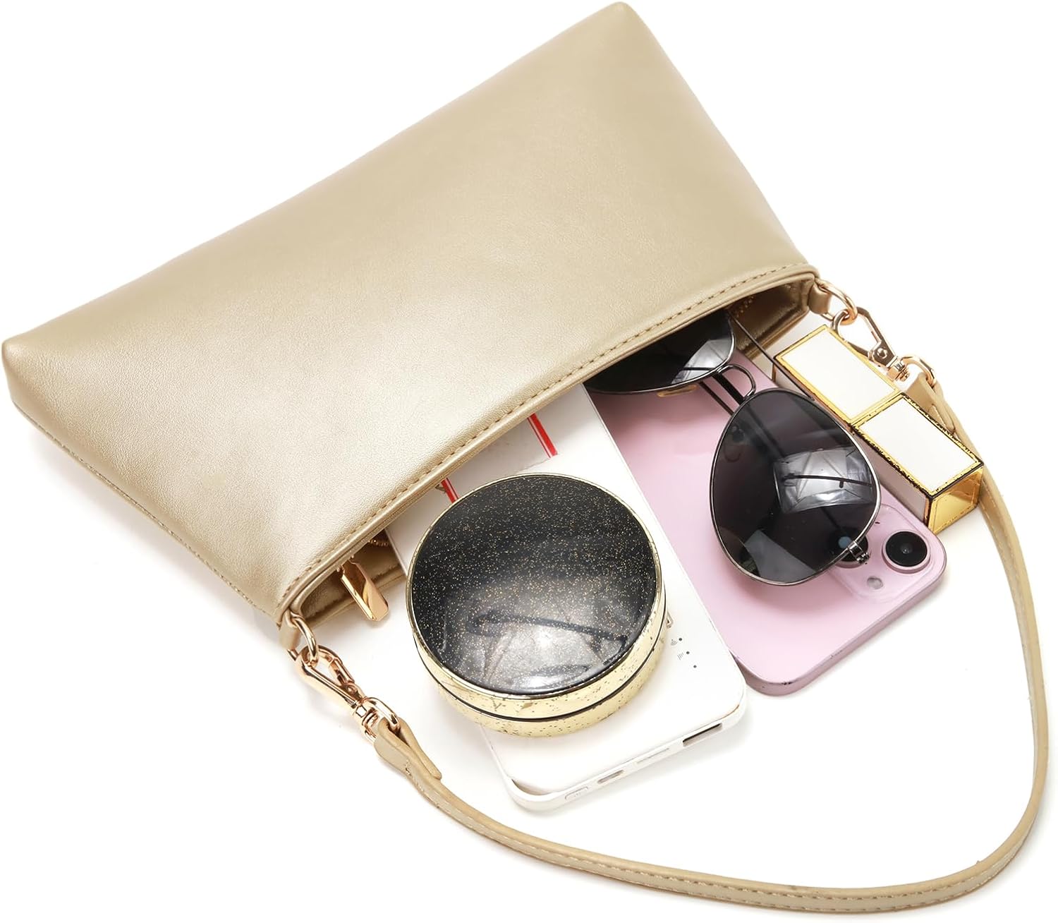 Women Clutch Purses Ladies Pu Leather Evening Bag Shoulder Bag Handbag for Party Wedding Cocktail Prom Club