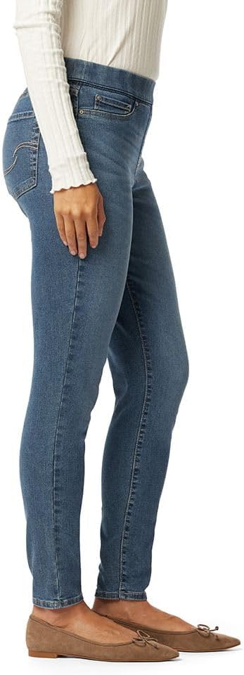 Women's Totally Shaping Pull-on Skinny Jeans Mid-Rise Stretch Curvy