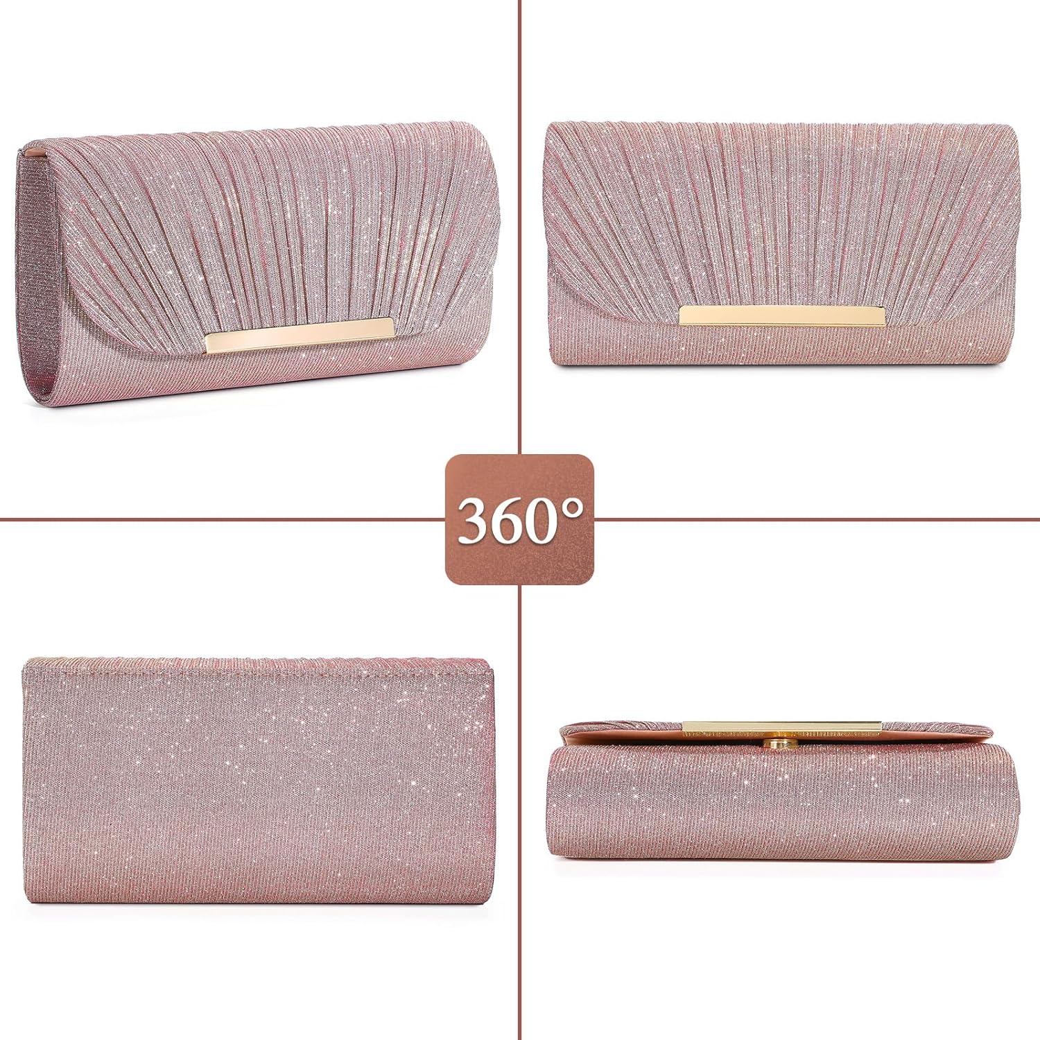 Evening Bag Clutch Purses for Women Lady Girl Handbags Crossbody Bag Wedding Bag for Prom Party Engagement Bag