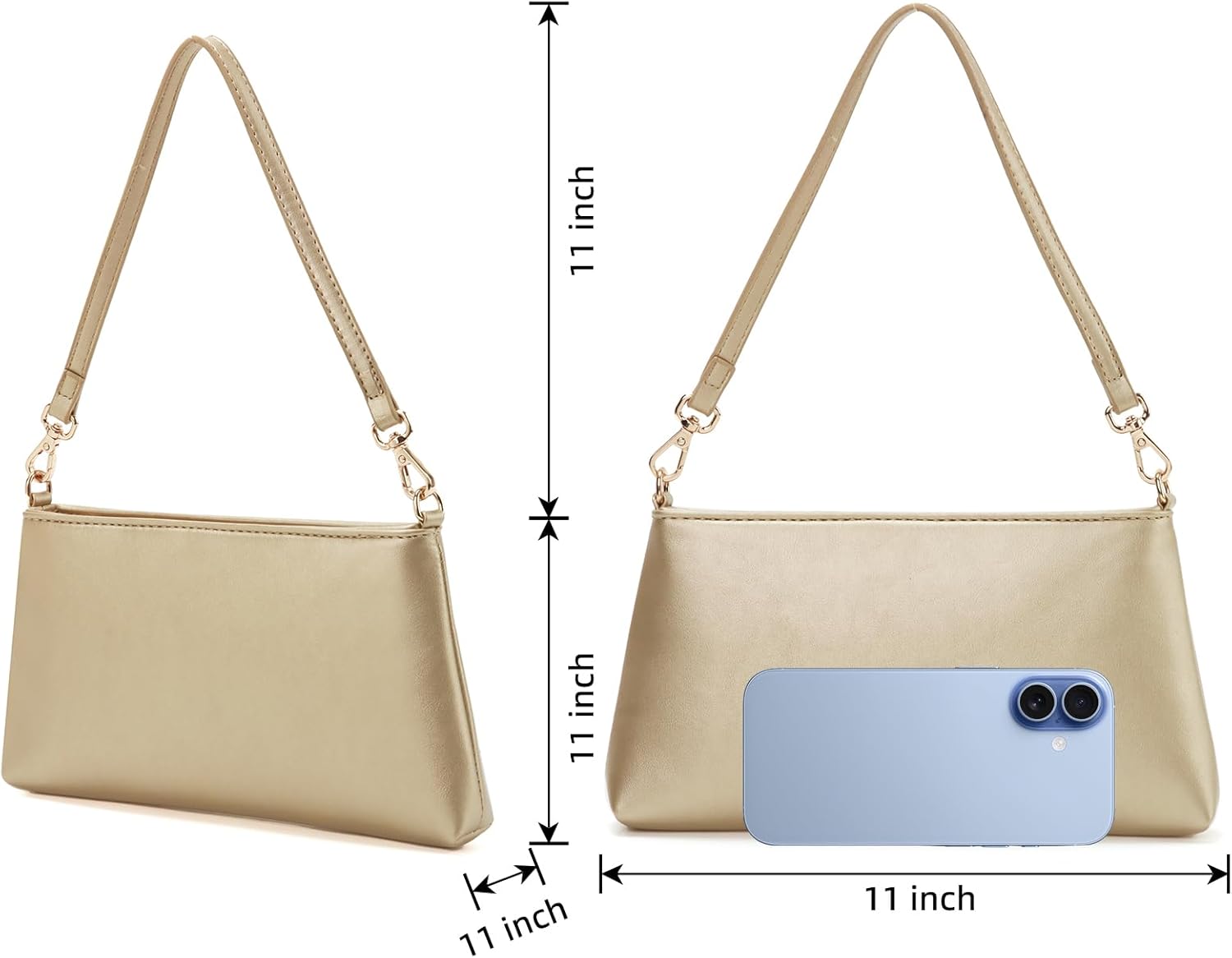 Women Clutch Purses Ladies Pu Leather Evening Bag Shoulder Bag Handbag for Party Wedding Cocktail Prom Club
