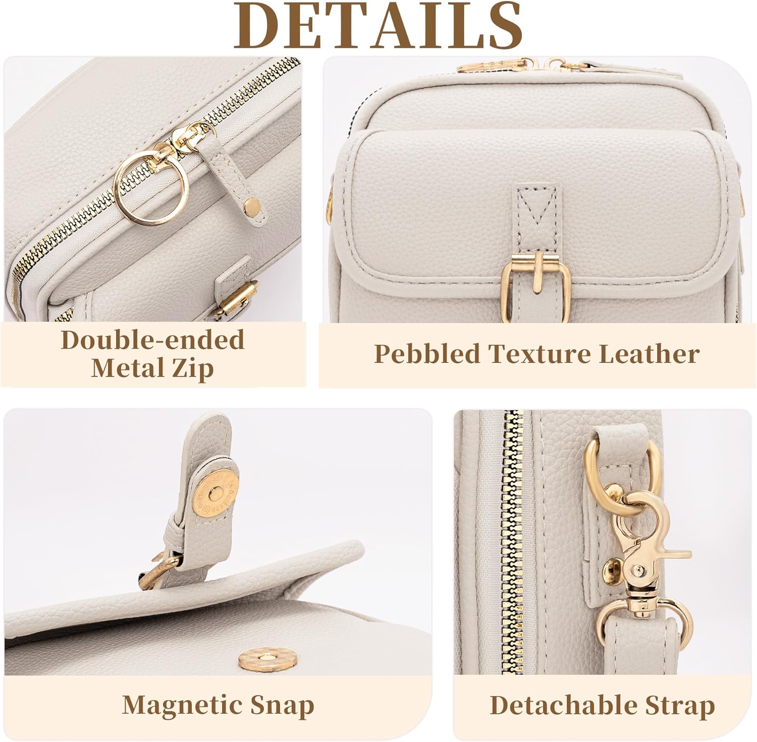Small Crossbody Bags for Women Vegan Leather Messenger Bag Anti Theft Shoulder Bag with Card Slots