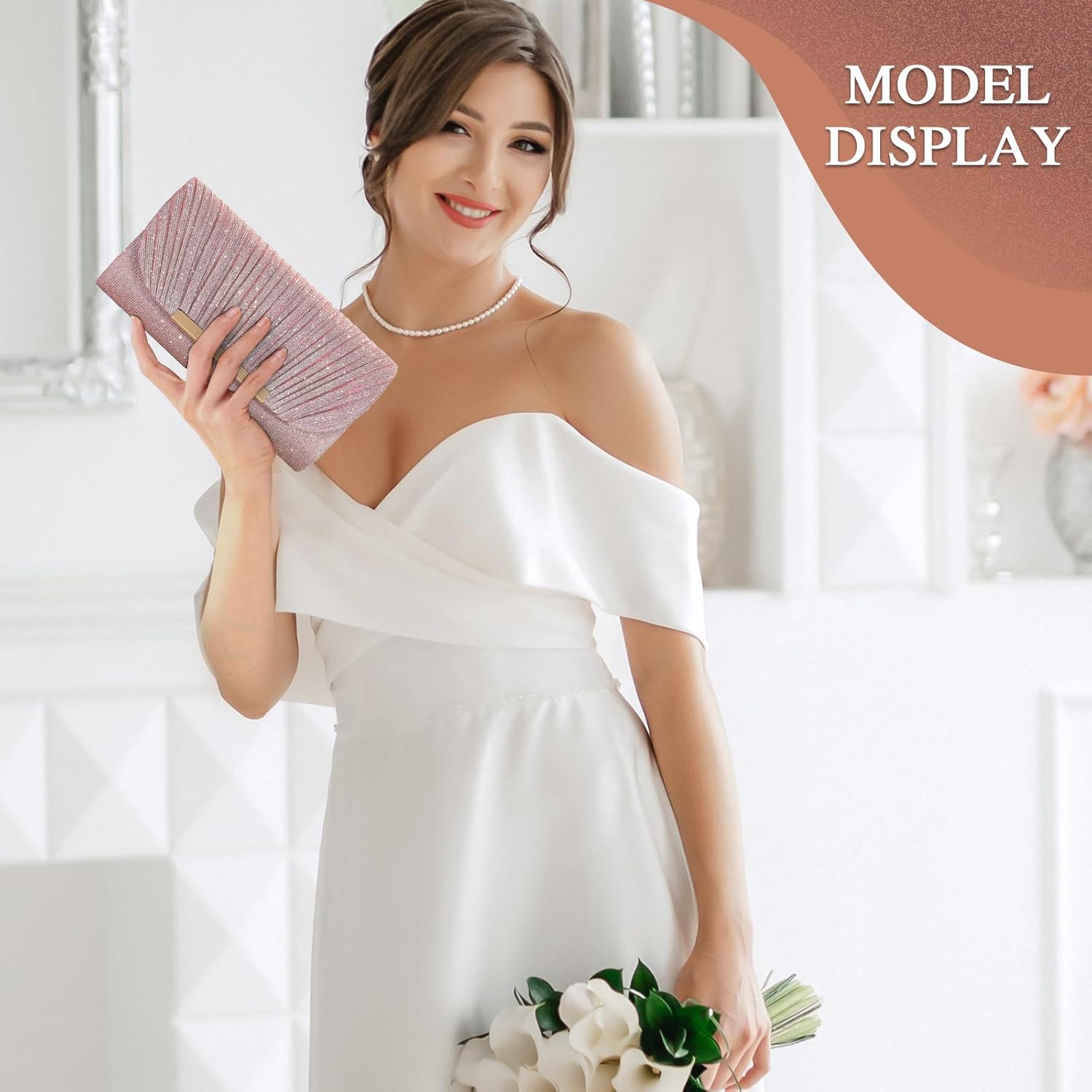 Evening Bag Clutch Purses for Women Lady Girl Handbags Crossbody Bag Wedding Bag for Prom Party Engagement Bag