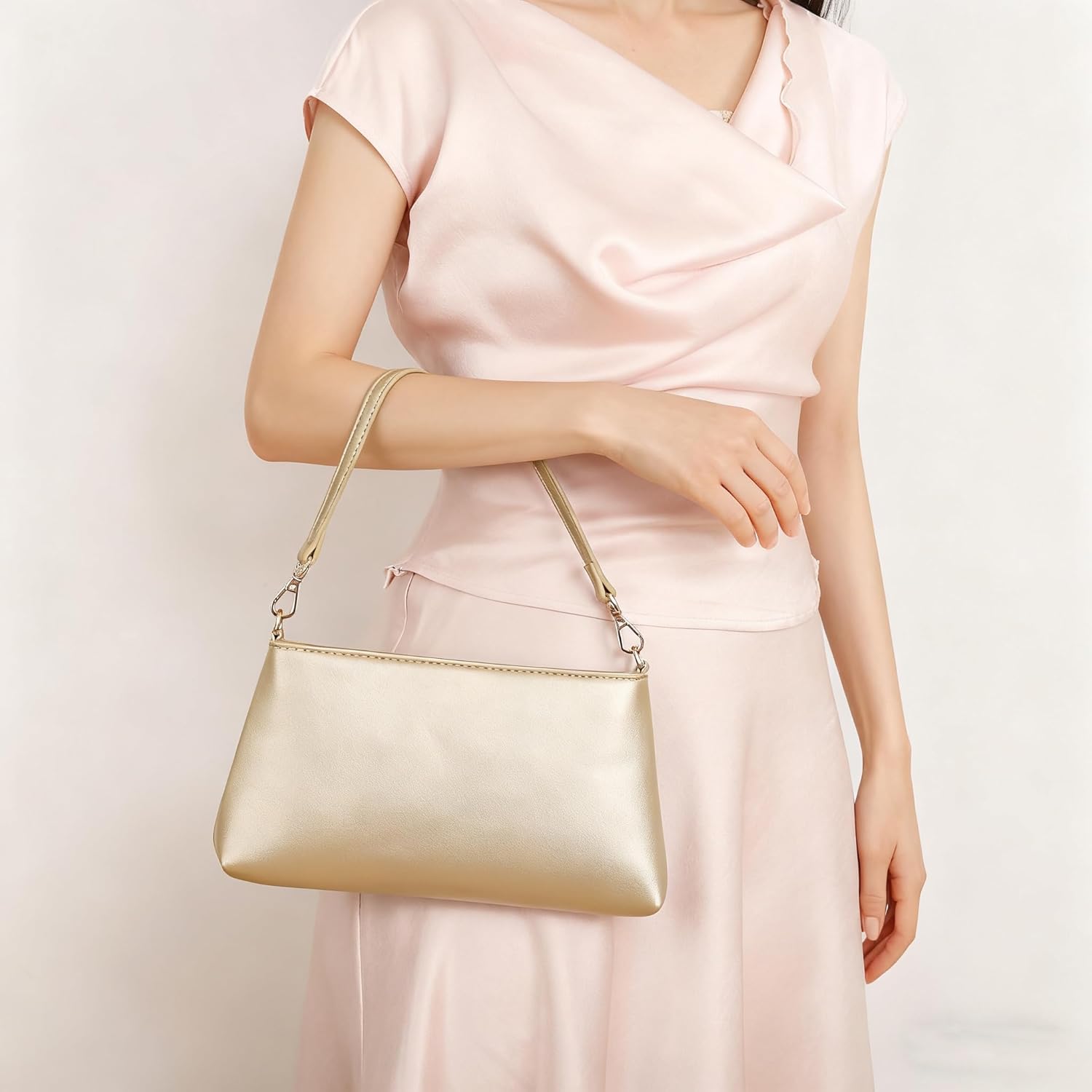 Women Clutch Purses Ladies Pu Leather Evening Bag Shoulder Bag Handbag for Party Wedding Cocktail Prom Club